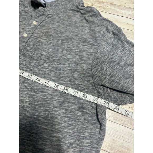 Faherty Polo Golf Shirt Men's Size XXL Big Heathered Gray Short Sleeve - Picture 6 of 7